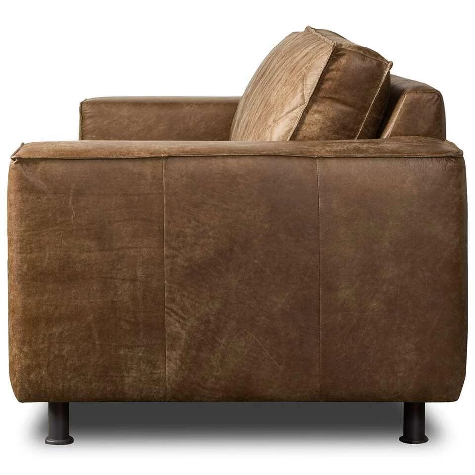Bank Levin 3-zits - Leer - Bruin - Afbeelding 3