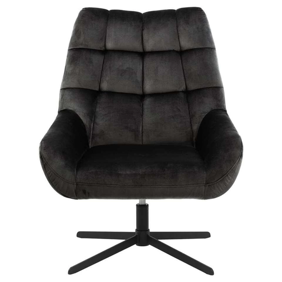 Fauteuil Devin - Stof - Grijsbruin