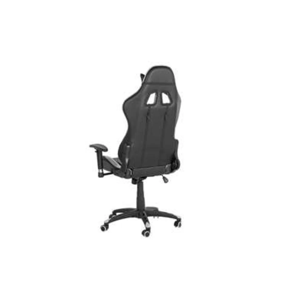 Beliani Bureaustoel KNIGHT - Zwart Kunstleer - Afbeelding 4