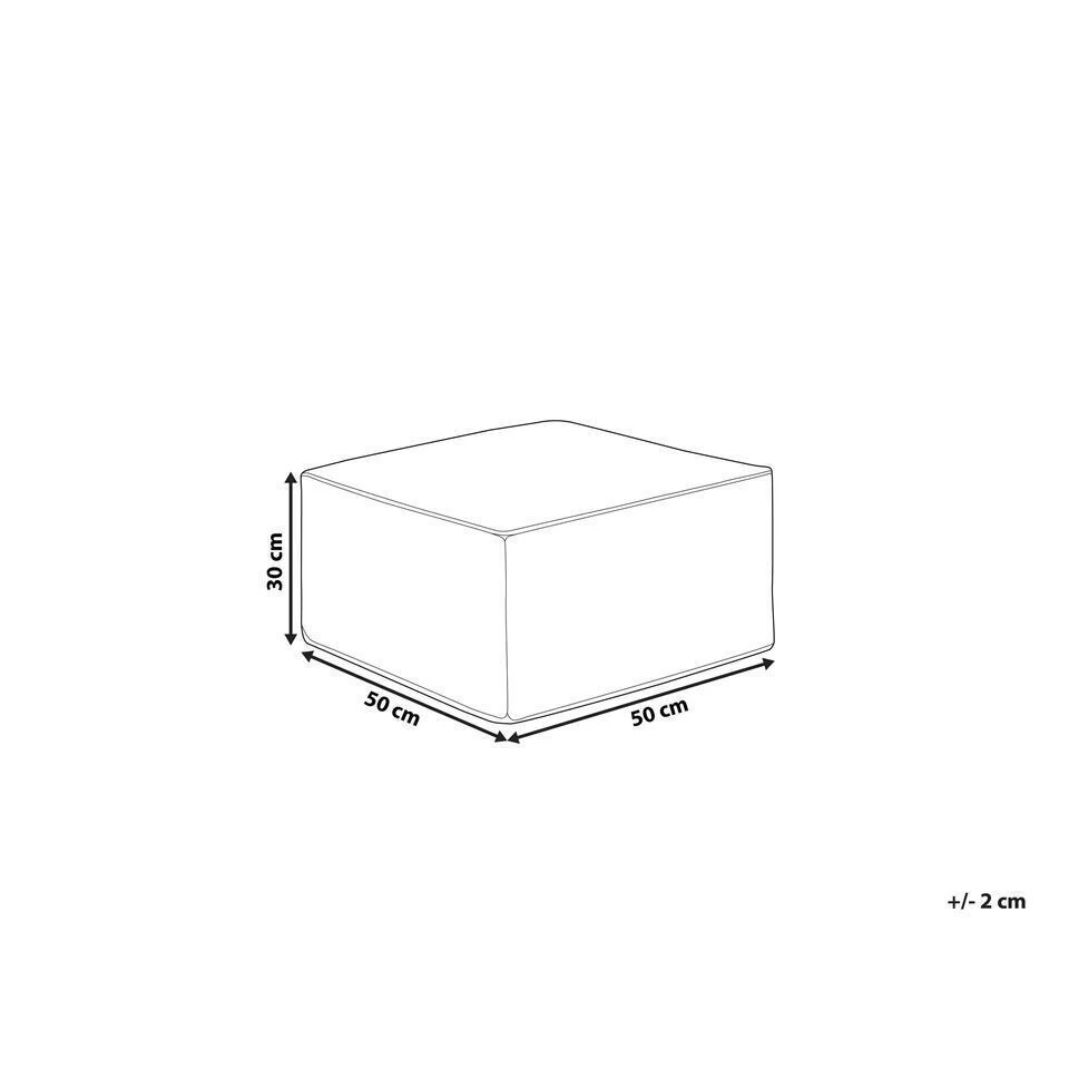 Beliani Poef MUKKI - Zwart Polyester - Afbeelding 3