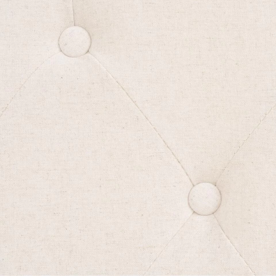 VidaXL Fauteuil Stof Crèmewit - Afbeelding 2