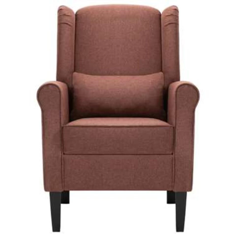VidaXL Fauteuil Stof Bruin - Afbeelding 4