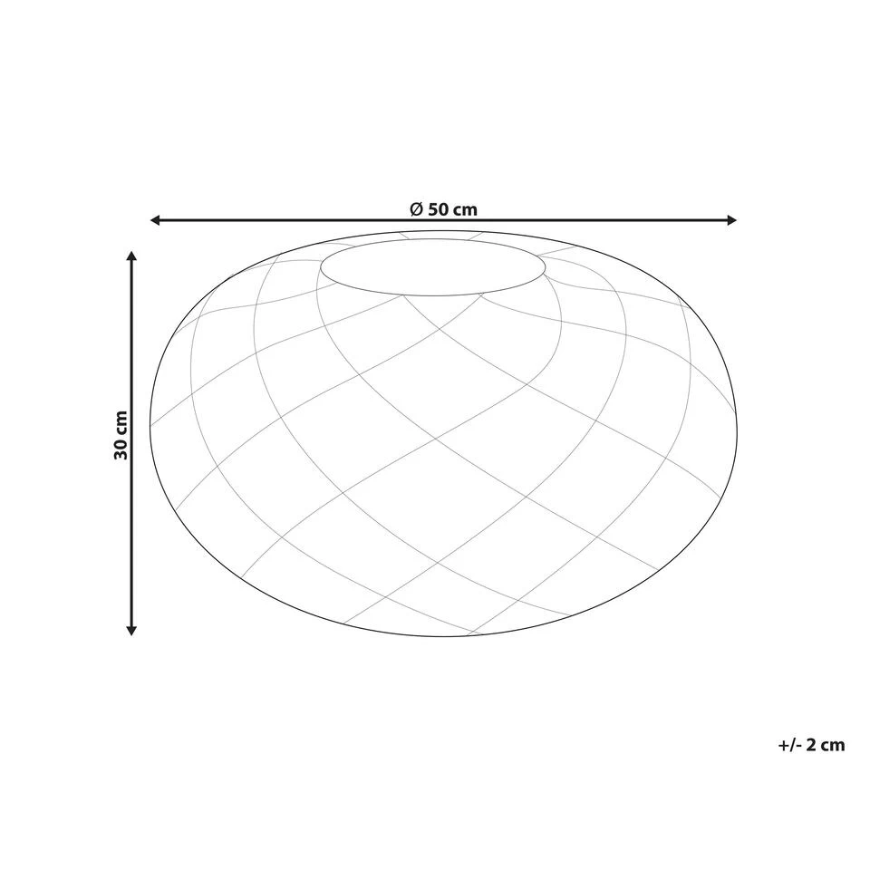 Beliani Poef BERKANE - Blauw Katoen - Afbeelding 3
