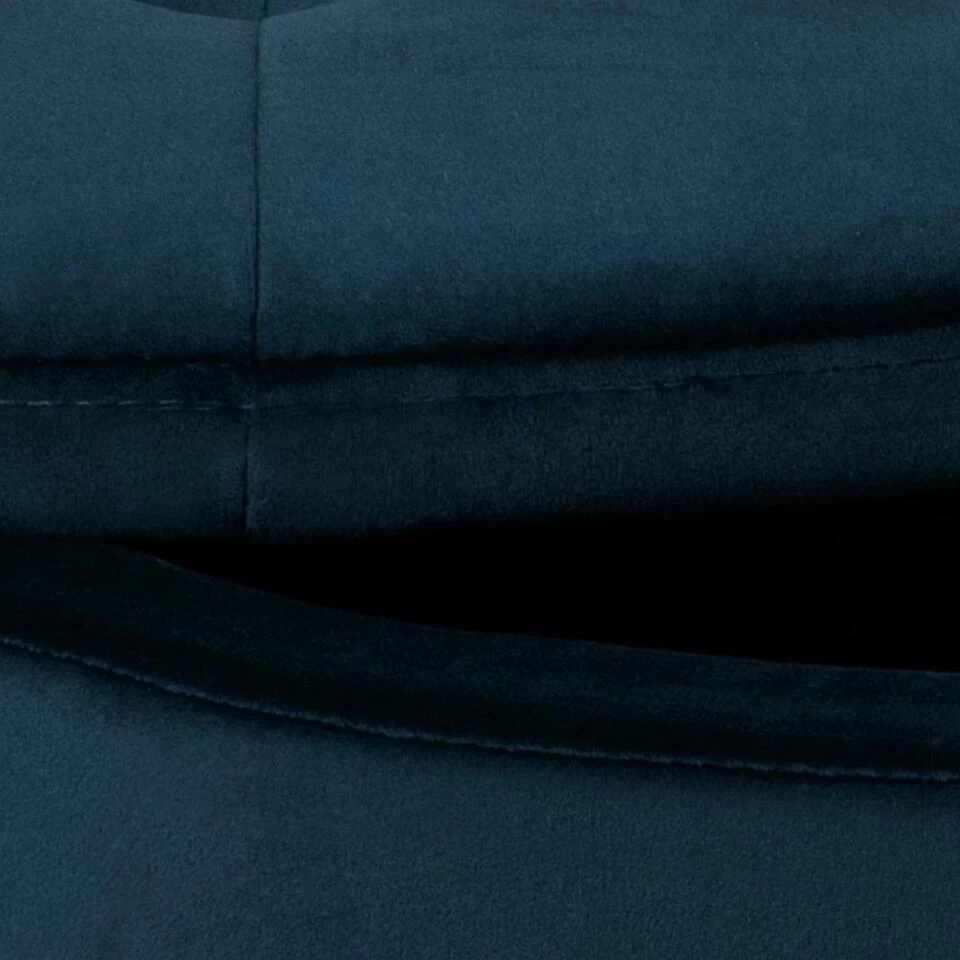 Sohome Poef Takeesha - Velvet - Blauw - Afbeelding 4
