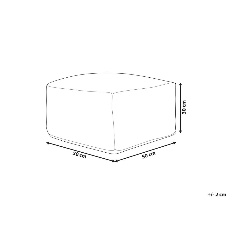 Beliani Poef KATORA - Groen Jute - Afbeelding 3